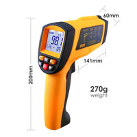 IILTH-805 Digital 50:1 IR Laser Thermometer 0.1~1 EM Pyrometer 2462 °F - Instrulife