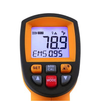 IILTH-805 Digital 50:1 IR Laser Thermometer 0.1~1 EM Pyrometer 2462 °F - Instrulife