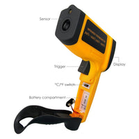 ILTH-806 Digital 50:1 Pro IR Thermometer 1650°C 3002°F Adjustable - Instrulife