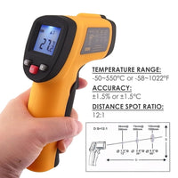 ILTH-808 Digital Non-Contact IR Infrared Digital Thermometer -58-1022°F - Instrulife