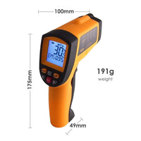 ILTH-809 Digital 0.10~0.99 EM Infrared Thermometer 12:1 Pyrometer 700°C - Instrulife