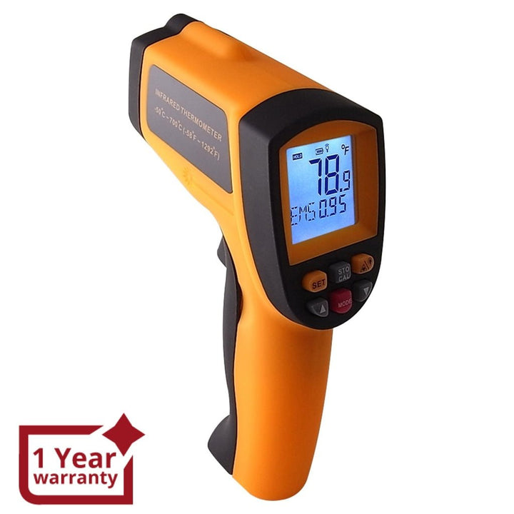 ILTH-809 Digital 0.10~0.99 EM Infrared Thermometer 12:1 Pyrometer 700°C - Instrulife