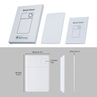 ILGP-405 Wallet Finder Bluetooth Lost Item Locator Smart Luggage Tags iOS Compatible Thin Tracker Works with Apple Find My App Anti-loss Device Waterproof Locator Phone Finder - Instrulife
