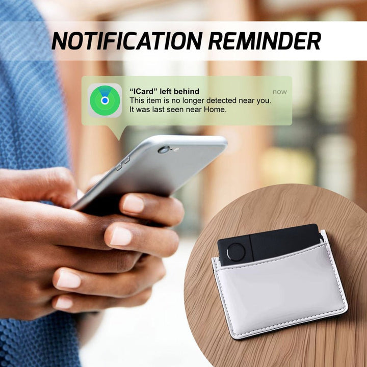 ILGP-405 Wallet Finder Bluetooth Lost Item Locator Smart Luggage Tags iOS Compatible Thin Tracker Works with Apple Find My App Anti-loss Device Waterproof Locator Phone Finder - Instrulife