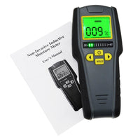 ILMM-98 Digital Pinless Non-invasive Inductive Moisture Meter Hard Soft Wood Drywall Masonry Scanner Tricolor Bar Graph Indicator Intelligent Lumber Timber Board Wet Dry Tester Traders Craftsmen DIY - Instrulife