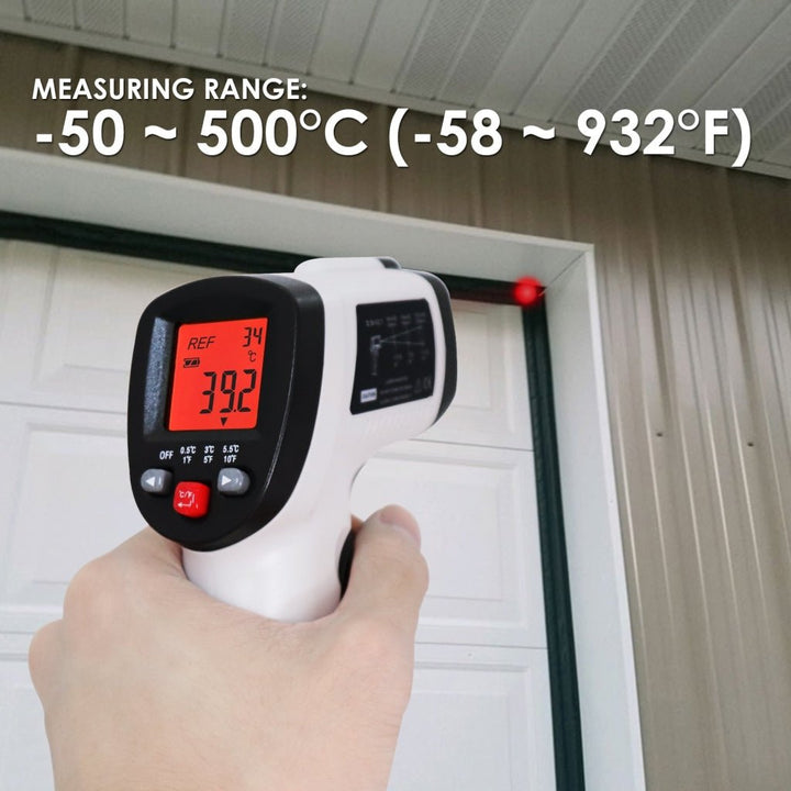 ILTH-265 Laser grip 2-in 1 Thermal Leak Detector Non-contact Infrared Celsius and Fahrenheit Thermometer with Tricolor Backlight Indicator and Audible Alarm - Instrulife