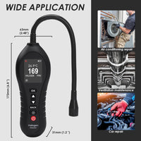 ILLD-431 Halogen Gas Leak Detector High Sensitivity for Air Conditioning Repair, Car Repair, Gas Pipelines, Industrial Plant, Home Use with 10.5-inch Gooseneck Probe Visual, Audible and Vibration Alert - Instrulife