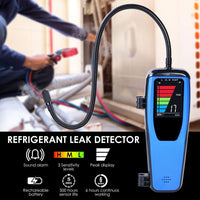ILLD-432 Refrigerant Leak Detector Handheld 17-inch Gooseneck Probe Sensor Heating Diode Leak Tester for Air Conditioning and Refrigeration System with Buzzer, Visual Alarm and LCD Bar Graph - Instrulife