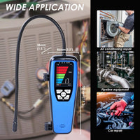 ILLD-432 Refrigerant Leak Detector Handheld 17-inch Gooseneck Probe Sensor Heating Diode Leak Tester for Air Conditioning and Refrigeration System with Buzzer, Visual Alarm and LCD Bar Graph - Instrulife