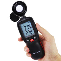 ILLX-274 Light Meter Digital Illuminance Luminometer up to 200,000 Lux Luxmeter Foot Candle/Lux Temperature Tester Handheld with Backlight and Data Storage - Instrulife