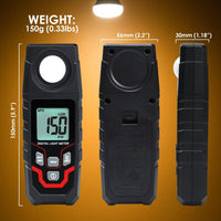 ILLX-429 Digital Light Lux Meter Illuminance Tester Photometer Luxmeter High Precision Illuminometer Lx FC Measurement for Photography, Schools, Hospitals, Workplaces and other Environmental Monitoring - Instrulife