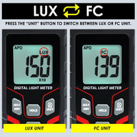 ILLX-429 Digital Light Lux Meter Illuminance Tester Photometer Luxmeter High Precision Illuminometer Lx FC Measurement for Photography, Schools, Hospitals, Workplaces and other Environmental Monitoring - Instrulife