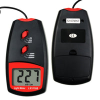 ILLX-146N Digital Light Meter Luxmeter 0~100,000 Lux w/ Selectable Range x1 x10 x100, Handheld Illuminance Tester Sensor Illuminometer Lighting Level Measurement, for Indoor Room Greenhouse Plants Home - Instrulife