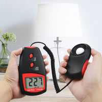 ILLX-146N Digital Light Meter Luxmeter 0~100,000 Lux w/ Selectable Range x1 x10 x100, Handheld Illuminance Tester Sensor Illuminometer Lighting Level Measurement, for Indoor Room Greenhouse Plants Home - Instrulife