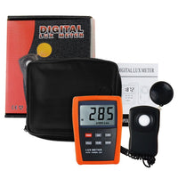 ILLX-149 Professional Digital Lux/ Light Level Meter 1~200,000 Lux Luminometer Illuminance Meter, 4 Ranges Tester with Photodiode and Filter Sensor + Data HOLD Function - Instrulife