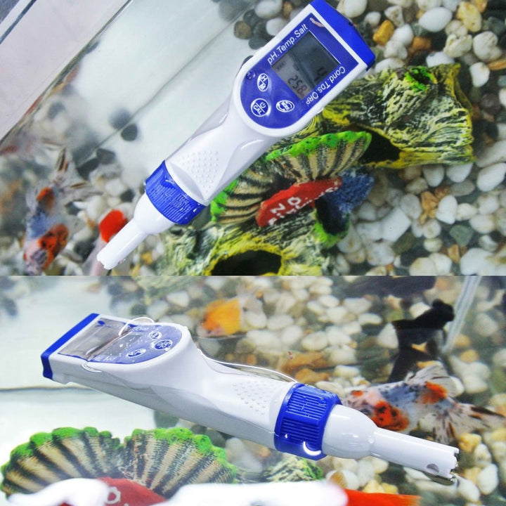 ILWQ-19 6-in-1 Water Tester Combo Pen pH, ORP, EC, TDS, Salinity, & Temperature - Instrulife