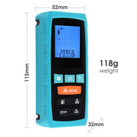 ILDM-851 Digital Laser Distance Meter Measure Area Volume Pythagoras 60m/197ft Range Finder - Instrulife