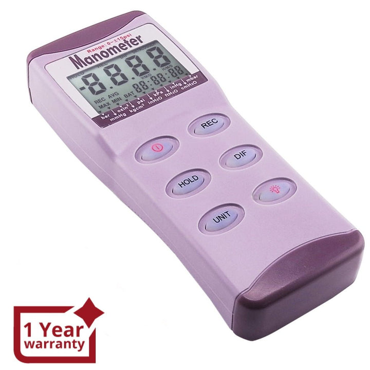 ILMA-818 Professional Digital Differential Air Pressure Manometer Gauge - Instrulife