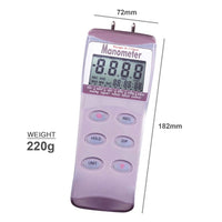 ILMA-818 Professional Digital Differential Air Pressure Manometer Gauge - Instrulife