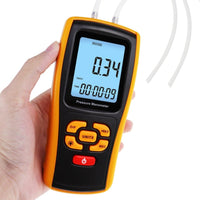 ILMA-277 Digital Manometer Digital Air Pressure Meter Differential Air Pressure Gauge Dual Port HVAC Gas Pressure Tester Handheld Portable Tool - Instrulife