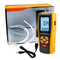ILMA-277 Digital Manometer Digital Air Pressure Meter Differential Air Pressure Gauge Dual Port HVAC Gas Pressure Tester Handheld Portable Tool - Instrulife