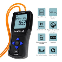 ILMA-334 Digital Manometer Portable Air Vacuum / Gas Pressure Gauge Meter 12 Measurement Units with Backlight and Data storage Function Sing Pipe or Differential Pressure of 1-2 Pipes Detection - Instrulife