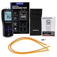 ILMA-334 Digital Manometer Portable Air Vacuum / Gas Pressure Gauge Meter 12 Measurement Units with Backlight and Data storage Function Sing Pipe or Differential Pressure of 1-2 Pipes Detection - Instrulife