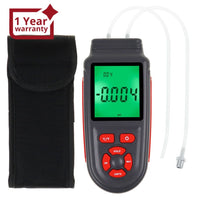 ILMA-346 Handheld Manometer Dual Differential Digital Gas Pressure Tester with Backlight 12 Selectable Units Air Pressure Gauge HVAC Tester with Data Storage Function - Instrulife