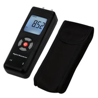 ILMA-186 Professional Digital Manometer, Portable Handheld Air Vacuum/ Gas Pressure Gauge Meter 11 Units with Backlight, ±13.78kPa ±2PSI, Suitable for Differential Pressure of 1-2 Pipes, Ventilation, Air Condition System Measurement - Instrulife
