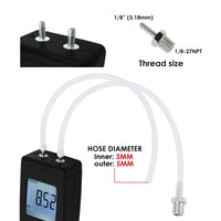 ILMA-186 Professional Digital Manometer, Portable Handheld Air Vacuum/ Gas Pressure Gauge Meter 11 Units with Backlight, ±13.78kPa ±2PSI, Suitable for Differential Pressure of 1-2 Pipes, Ventilation, Air Condition System Measurement - Instrulife