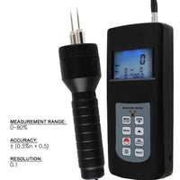 ILMM-868PP Digital Wood Moisture Meter Pin Type Cotton Paper 80% LED Indicator Tester - Instrulife