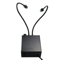 ILMI-208 Cold LED Dual Gooseneck Lights Microscope Illuminator with Dimmer, 6500K, Adjustable Brightness 100V~240V - Instrulife