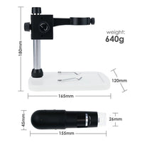 ILMI-55 Gain Express 1080P Full HD USB Wifi Digital Microscope 10x-220x Magnification for iOS/ Andriod/ PC with 6 LED, 3 Mega Pixels, Adjustable Focus, Handheld & Desktop Compatible Wireless Rechargeable - Instrulife