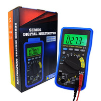 ILAU-210 Digital Auto Range Autoranging DMM Multimeter - DC AC Amp Volt Ohm Frequency Capaitance Temperature Meter Battery Tester, with Auto LCD Backlight, Overload Protection - Instrulife