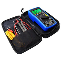 ILAU-210 Digital Auto Range Autoranging DMM Multimeter - DC AC Amp Volt Ohm Frequency Capaitance Temperature Meter Battery Tester, with Auto LCD Backlight, Overload Protection - Instrulife