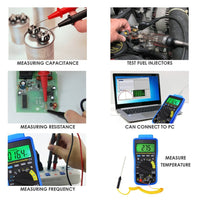 ILAU-211 Digital DMM Multimeter Meter Tester with USB/ Software CD and Data Output Function, AC DC voltage, AC DC current, Auto Range, Capacitance, Resistance, Frequency, Diode and Continuity Test, Duty Cycle - Instrulife