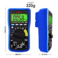 ILMU-212 Digital DMM Bluetooth Multimeter with iOS & Android Mobile App, AC DC voltage, AC DC current, Auto Range, Capacitance, Resistance, Frequency, Diode and Continuity Test, Duty Cycle, Temperature, Meter Tester - Instrulife