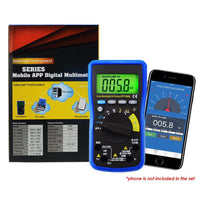 ILMU-212 Digital DMM Bluetooth Multimeter with iOS & Android Mobile App, AC DC voltage, AC DC current, Auto Range, Capacitance, Resistance, Frequency, Diode and Continuity Test, Duty Cycle, Temperature, Meter Tester - Instrulife