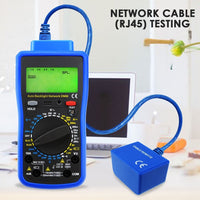 ILMU-213 Network Digital Multimeter Tester Multi Meter, Telephone Line RJ11, Cable RJ45, AC DC Voltage, AC DC Current, Resistance, Diode Continuity Test, Battery Meter Tester - Instrulife