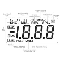 ILMU-213 Network Digital Multimeter Tester Multi Meter, Telephone Line RJ11, Cable RJ45, AC DC Voltage, AC DC Current, Resistance, Diode Continuity Test, Battery Meter Tester - Instrulife