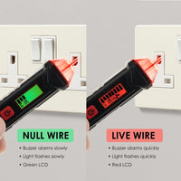 ILMU-363 Non-contact AC Voltage Detector Dual Range NCV Tester 12V-1000V / 48V-1000V Live and Null Wire Detection Electrical Tool Breakpoint Finder - Instrulife