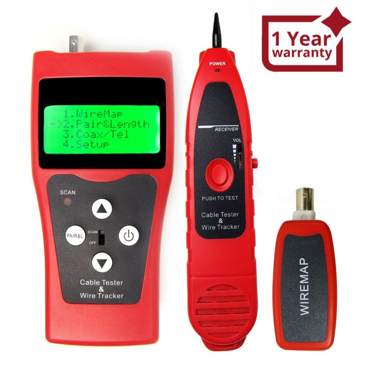 ILCT-198 Multipurpose Network Cable Tracker Tester 5E 6E Telephone Coaxial Cable - Instrulife