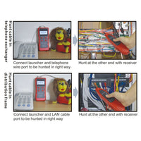 ILCT-53 Network Cable Tester RJ45 RJ11 BNC 1394 Line Phone Wire Tracker - Instrulife