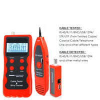 ILCT-53 Network Cable Tester RJ45 RJ11 BNC 1394 Line Phone Wire Tracker - Instrulife