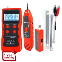 ILCT-53 Network Cable Tester RJ45 RJ11 BNC 1394 Line Phone Wire Tracker - Instrulife