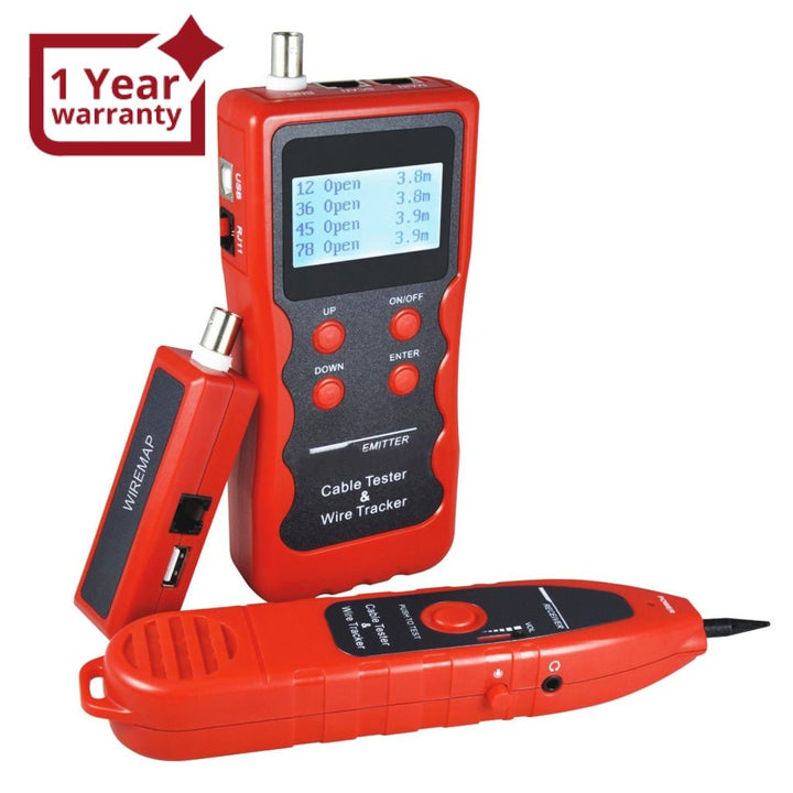 ILCT-716 Cable Tracker Phone Line Tester BNC Network Finder USB RJ11 RJ45 - Instrulife
