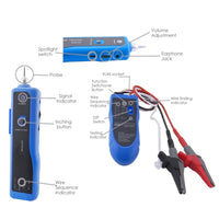 ILCT-709 Wire Tone Tracker RJ45 RJ11 Cable Coaxial Emitter with Alligator - Instrulife