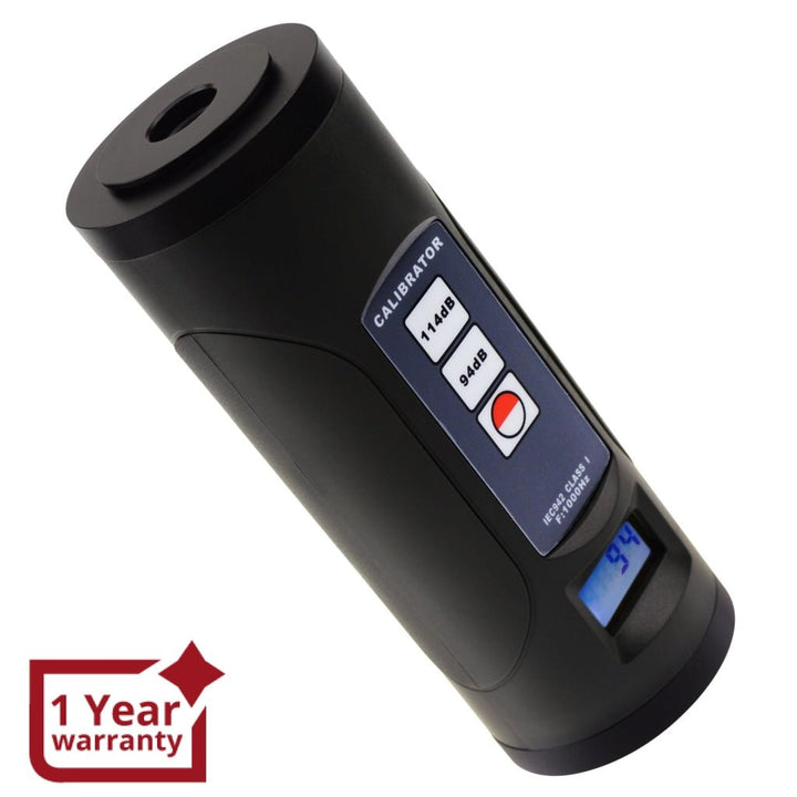 ILSM-885 Digital Sound Level Meter Calibrator 94dB & 114dB for 1/2" and 1" inch Microphone, Professional Noise Decibel Calibration Tool Accuracy Check with Backlight - Instrulife