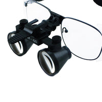 ILDL-768N 2.5x Magnification Dental Loupes, Galilean Style Nickel Alloy Frame, Dental Surgical Medical Binocular, 100mm Field of View+ 90mm Depth of Field+ 420mm Working Distance, Flip-Up Flexible Optical Glass Loupe Dentistry - Instrulife