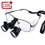 ILDL-769N 3.5x Magnification Dental Loupe, Galilean Style Nickel Alloy Frame, Dental Surgical Medical Binocular, 60mm Field of View + 55mm Depth of Field + 420mm Working Distance, Flip-Up Flexible Optical Glass Loupe Dentistry - Instrulife